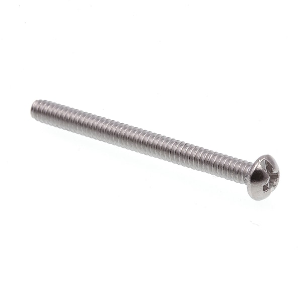 Prime-Line #6-32 x 1-1/2 in Slotted Round Machine Screw, Plain 316 Stainless Steel, 100 PK 9003303 - main